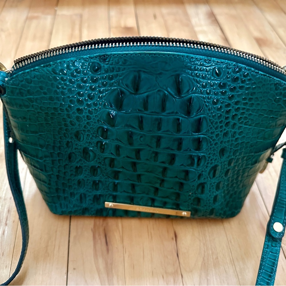 Brahmin Crocodile-Embossed Shoulder Bag - Picture 1 of 9